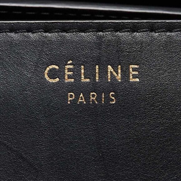 Celine Tri-Color Leather and Suede Mini Luggage Tote Bag - Picture 9 of 12